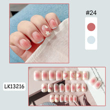 Load image into Gallery viewer, 24pcs/set Multicolor Cute Nail Patches Fake Nail Pieces Removable Fake Nails Extension Nail Art Accessories