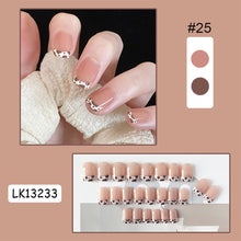 Load image into Gallery viewer, 24pcs/set Multicolor Cute Nail Patches Fake Nail Pieces Removable Fake Nails Extension Nail Art Accessories