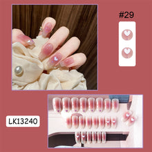 Load image into Gallery viewer, 24pcs/set Multicolor Cute Nail Patches Fake Nail Pieces Removable Fake Nails Extension Nail Art Accessories