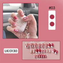 Load image into Gallery viewer, 24pcs/set Fashion Multicolor Nail Patches Fake Nail Pieces Removable Fake Nails Nail Art Accessories