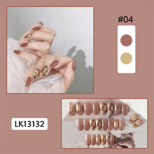 Load image into Gallery viewer, 24pcs/set Fashion Multicolor Nail Patches Fake Nail Pieces Removable Fake Nails Nail Art Accessories