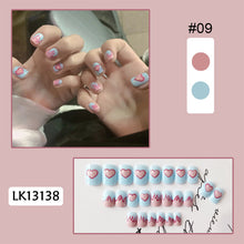 Load image into Gallery viewer, 24pcs/set Fashion Multicolor Nail Patches Fake Nail Pieces Removable Fake Nails Nail Art Accessories