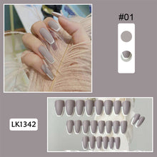 Load image into Gallery viewer, 24pcs/set Multicolor Nail Pieces Fake Nail Patches Removable Fake Nails Extension Nail Art Accessories