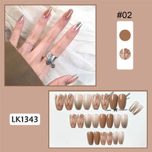 Load image into Gallery viewer, 24pcs/set Multicolor Nail Pieces Fake Nail Patches Removable Fake Nails Extension Nail Art Accessories