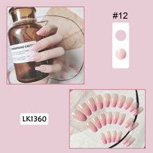 Load image into Gallery viewer, 24pcs/set Multicolor Nail Pieces Fake Nail Patches Removable Fake Nails Extension Nail Art Accessories