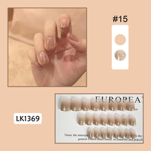Load image into Gallery viewer, 24pcs/set Multicolor Nail Pieces Fake Nail Patches Removable Fake Nails Extension Nail Art Accessories
