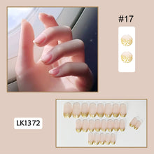 Load image into Gallery viewer, 24pcs/set Multicolor Nail Pieces Fake Nail Patches Removable Fake Nails Extension Nail Art Accessories