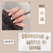 Load image into Gallery viewer, 24pcs/set Multicolor Nail Pieces Fake Nail Patches Removable Fake Nails Extension Nail Art Accessories
