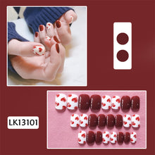 Load image into Gallery viewer, 24pcs/set Glossy Nail Pieces Multicolor Fake Nail Patches Removable Fake Nails Extension Nail Art Accessories