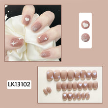 Load image into Gallery viewer, 24pcs/set Glossy Nail Pieces Multicolor Fake Nail Patches Removable Fake Nails Extension Nail Art Accessories