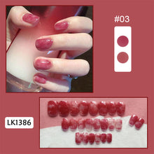 Load image into Gallery viewer, 24pcs/set Glossy Nail Pieces Multicolor Fake Nail Patches Removable Fake Nails Extension Nail Art Accessories