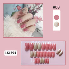 Load image into Gallery viewer, 24pcs/set Glossy Nail Pieces Multicolor Fake Nail Patches Removable Fake Nails Extension Nail Art Accessories