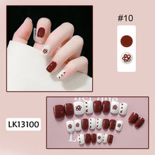 Load image into Gallery viewer, 24pcs/set Glossy Nail Pieces Multicolor Fake Nail Patches Removable Fake Nails Extension Nail Art Accessories