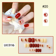 Load image into Gallery viewer, 24pcs/set Glossy Nail Pieces Multicolor Fake Nail Patches Removable Fake Nails Extension Nail Art Accessories