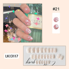 Load image into Gallery viewer, 24pcs/set Glossy Nail Pieces Multicolor Fake Nail Patches Removable Fake Nails Extension Nail Art Accessories