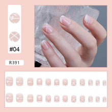 Load image into Gallery viewer, 24pcs/set Cute Nail Patches Multicolor Fake Nail Pieces Removable Fake Nails Extension Nail Art Accessories