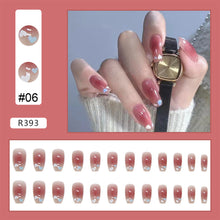 Load image into Gallery viewer, 24pcs/set Cute Nail Patches Multicolor Fake Nail Pieces Removable Fake Nails Extension Nail Art Accessories