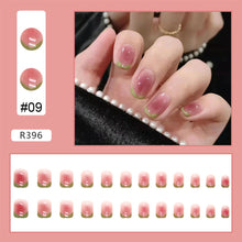 Load image into Gallery viewer, 24pcs/set Cute Nail Patches Multicolor Fake Nail Pieces Removable Fake Nails Extension Nail Art Accessories