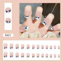 Load image into Gallery viewer, 24pcs/set Fashion Multicolor Nail Pieces Cute Fake Nail Patches Removable Fake Nails Extensions Nail Art Accessories