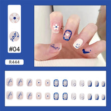 Load image into Gallery viewer, 24pcs/set Small Fresh Nail Patches Multicolor Nail Pieces Removable Fake Nails Extensions Nail Art Accessories