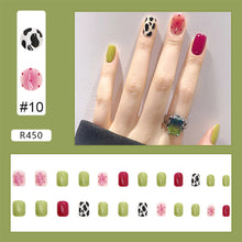 Load image into Gallery viewer, 24pcs/set Small Fresh Nail Patches Multicolor Nail Pieces Removable Fake Nails Extensions Nail Art Accessories