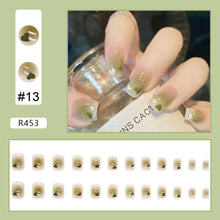 Load image into Gallery viewer, 24pcs/set Small Fresh Nail Patches Multicolor Nail Pieces Removable Fake Nails Extensions Nail Art Accessories