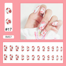 Load image into Gallery viewer, 24pcs/set Small Fresh Nail Patches Multicolor Nail Pieces Removable Fake Nails Extensions Nail Art Accessories