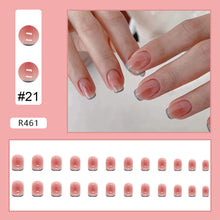 Load image into Gallery viewer, 24pcs/set Small Fresh Nail Patches Multicolor Nail Pieces Removable Fake Nails Extensions Nail Art Accessories