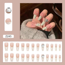 Load image into Gallery viewer, 24pcs/set Fashion Nail Patches Multicolor Nail Pieces Removable Fake Nails Extensions Nail Art Accessories