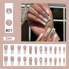 Load image into Gallery viewer, 24pcs/set Fashion Nail Patches Multicolor Nail Pieces Removable Fake Nails Extensions Nail Art Accessories