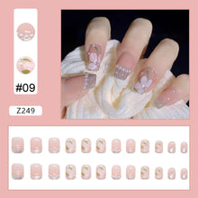 Load image into Gallery viewer, 24pcs/set Fashion Nail Patches Multicolor Nail Pieces Removable Fake Nails Extensions Nail Art Accessories