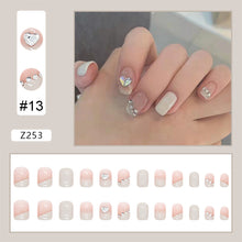 Load image into Gallery viewer, 24pcs/set Fashion Nail Patches Multicolor Nail Pieces Removable Fake Nails Extensions Nail Art Accessories