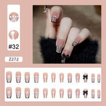 Load image into Gallery viewer, 24pcs/set Fashion Nail Patches Multicolor Nail Pieces Removable Fake Nails Extensions Nail Art Accessories