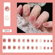 Load image into Gallery viewer, 24pcs/set Nail Patches Popular Multicolor Nail Pieces Removable Fake Nails Extensions Nail Art Accessories