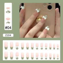 Load image into Gallery viewer, 24pcs/set Nail Patches Popular Multicolor Nail Pieces Removable Fake Nails Extensions Nail Art Accessories