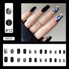 Load image into Gallery viewer, 24pcs/set Nail Pieces Personalized Exaggerated Nail Patch Removable Fake Nails Extensions Nail Art Accessories