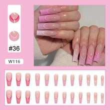 Load image into Gallery viewer, 24pcs/set Nail Pieces Personalized Exaggerated Nail Patch Removable Fake Nails Extensions Nail Art Accessories