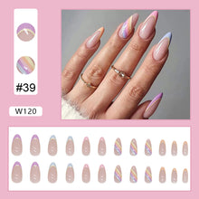 Load image into Gallery viewer, 24pcs/set Nail Pieces Personalized Exaggerated Nail Patch Removable Fake Nails Extensions Nail Art Accessories