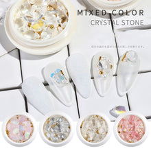 Load image into Gallery viewer, 1 Set Nail Art Shell Stone Jewelry Crystal Stone Pearl Ball Mix Nail Jewelry Resin Nail Accessories Nail Art Decoration