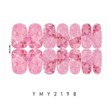 Load image into Gallery viewer, 14pcs/Sheet Nail Stickers Marble-stained Nail Art Stickers Full Cover Nail Stickers Nail Art Supplies Nail Accessories
