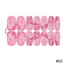 Load image into Gallery viewer, 14pcs/Sheet Nail Stickers Marble-stained Nail Art Stickers Full Cover Nail Stickers Nail Art Supplies Nail Accessories