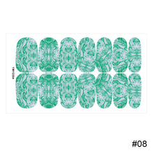 Load image into Gallery viewer, 14pcs/Sheet Nail Stickers Marble-stained Nail Art Stickers Full Cover Nail Stickers Nail Art Supplies Nail Accessories