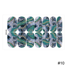 Load image into Gallery viewer, 14pcs/Sheet Nail Stickers Marble-stained Nail Art Stickers Full Cover Nail Stickers Nail Art Supplies Nail Accessories