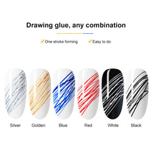 Load image into Gallery viewer, Nail Art Elastic Drawing Glue Nail Polish Glue Creative Painting Pull Glue Phototherapy Glue Manicure Art Accessories