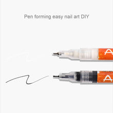 Load image into Gallery viewer, Nail Art Paint Pen Pigment Graffiti Pen Multicolor Pull Line Painting Pen Manicure Draw Paint Pen Nail Art Tool