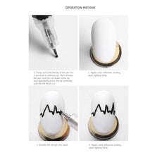 Load image into Gallery viewer, Nail Art Paint Pen Pigment Graffiti Pen Multicolor Pull Line Painting Pen Manicure Draw Paint Pen Nail Art Tool