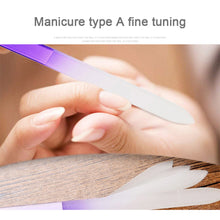 Load image into Gallery viewer, Monochrome Crystal Glass Nail File Manicure Polishing Strip Nail File Nail Polishing Tool Manicure Art Tools