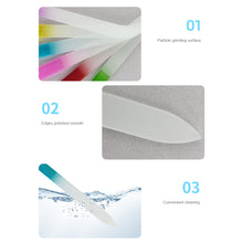 Load image into Gallery viewer, Monochrome Crystal Glass Nail File Manicure Polishing Strip Nail File Nail Polishing Tool Manicure Art Tools