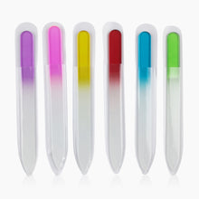 Load image into Gallery viewer, Monochrome Crystal Glass Nail File Manicure Polishing Strip Nail File Nail Polishing Tool Manicure Art Tools