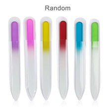 Load image into Gallery viewer, Monochrome Crystal Glass Nail File Manicure Polishing Strip Nail File Nail Polishing Tool Manicure Art Tools